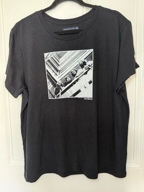 Abercrombie & Fitch The Beatles Graphic Tee | XL | Navy Blue